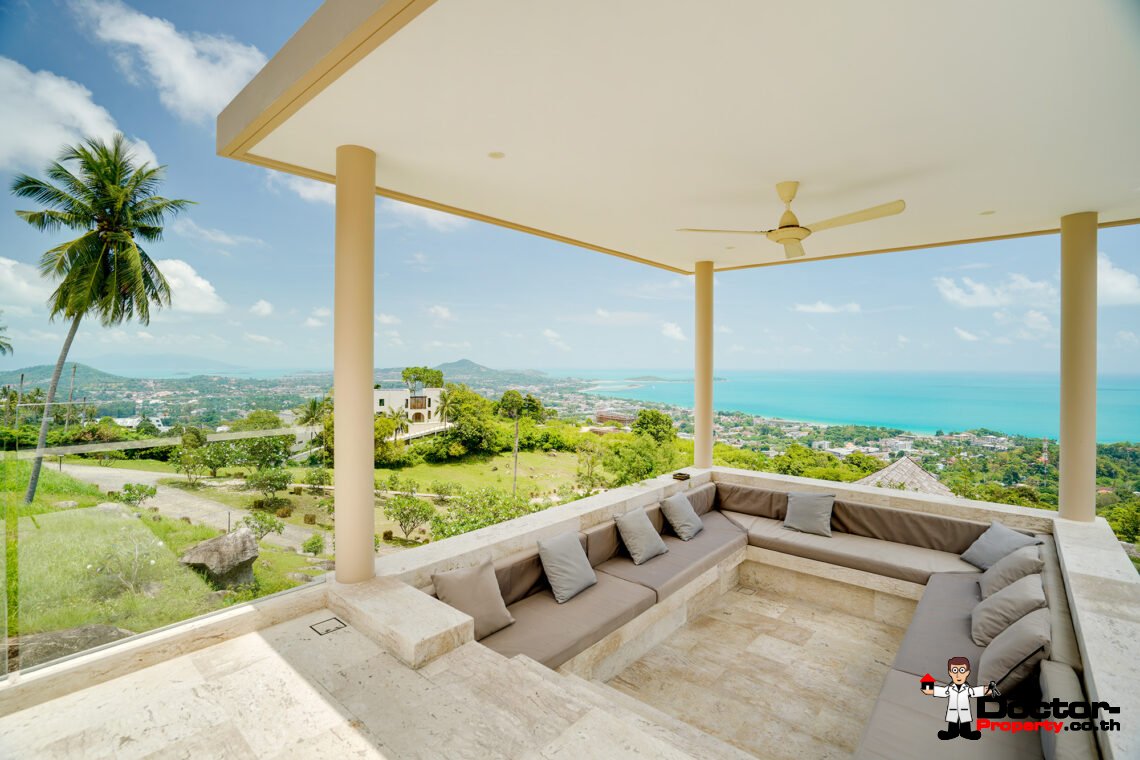 Luxury 3 Bedroom Pool Villa with Sea View in Chaweng Noi, Koh Samui – For Sale